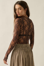 Load image into Gallery viewer, Sheer Floral Lace Top

