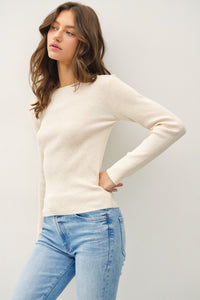 Classic Long Sleeve Rib Sweater