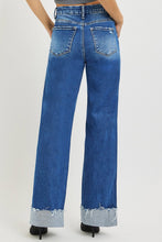 Load image into Gallery viewer, Wide Leg Cuffed Hem Jeans
