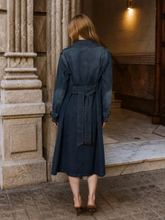 Load image into Gallery viewer, Denim Trench Coat
