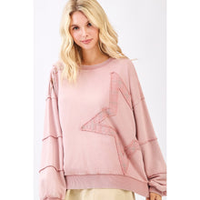 Load image into Gallery viewer, Star Patchwork Sweatshirt
