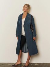 Load image into Gallery viewer, Denim Trench Coat

