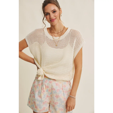 Load image into Gallery viewer, Sun-Soaked Open Knit Sweater
