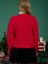 Load image into Gallery viewer, Belle Bow Tie Knit Cardigan
