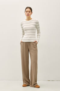 Double Stripe Rib Sweater
