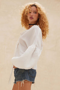 Sylvia Balloon Sleeve Top