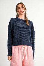 Load image into Gallery viewer, Nora Cable Knit Sweater

