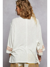 Load image into Gallery viewer, Floral Peace Patch Knit Top
