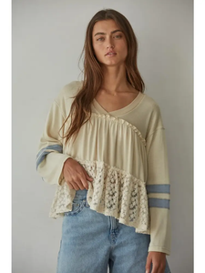 Isle Babydoll Contrast Top