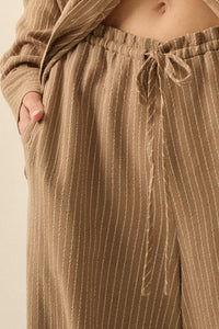 Eliana Drawstring Wide Leg Pant