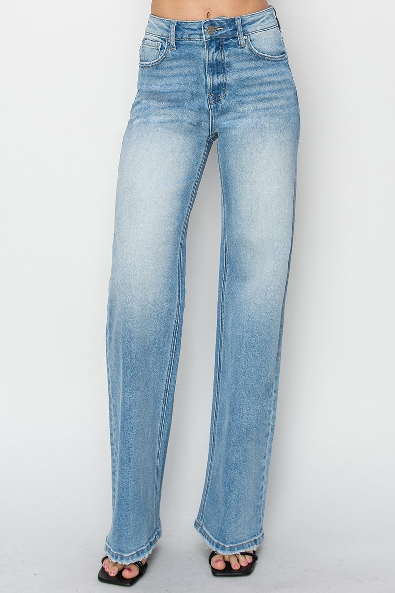 Elena High Rise Straight Jean