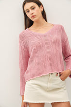 Load image into Gallery viewer, Crochet Knit Boxy Sweater
