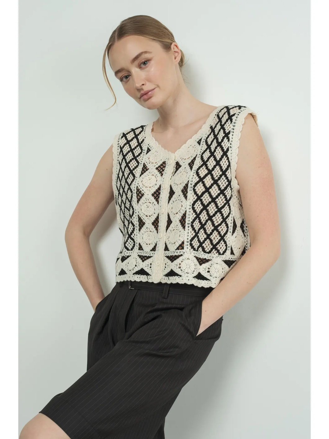 Crochet Detailed Vest