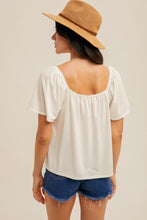 Load image into Gallery viewer, Butterfly Sleeve Pointelle Knit Top
