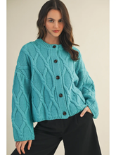 Load image into Gallery viewer, Mia Cable Knit Cardigan
