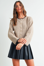 Load image into Gallery viewer, Lillian Contrast Cardigan
