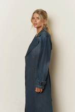 Load image into Gallery viewer, Denim Trench Coat
