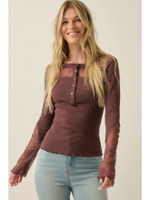 Load image into Gallery viewer, Valentina Lace Button Up
