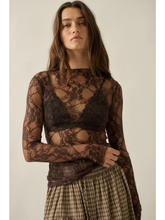 Load image into Gallery viewer, Sheer Floral Lace Top

