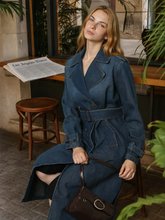 Load image into Gallery viewer, Denim Trench Coat
