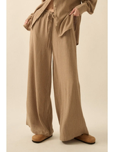 Load image into Gallery viewer, Eliana Drawstring Wide Leg Pant
