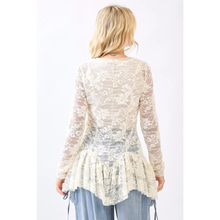 Load image into Gallery viewer, Sheer Lace Layering Top
