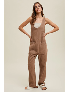 Cotton Denim Overalls