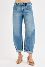 Load image into Gallery viewer, Zoe Mid Rise Barrel Jeans
