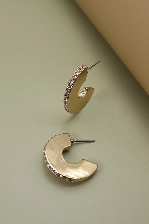 Rhinestone Flat Hoop