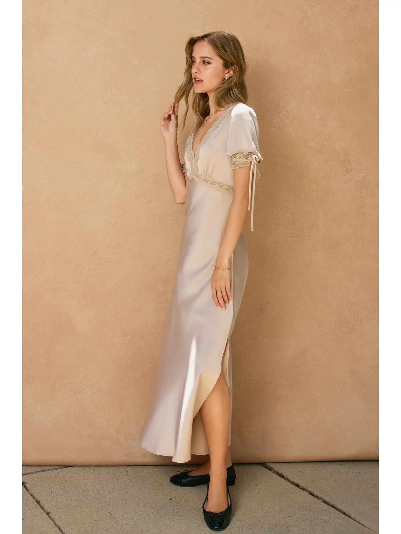 Aurelia Satin Midi Dress Aurelia Satin Midi Dress