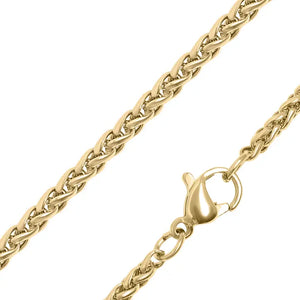 Stainless Steel Wheat Chain Necklace