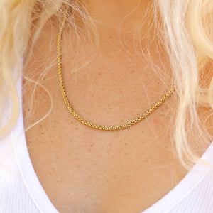 Stainless Steel Wheat Chain Necklace